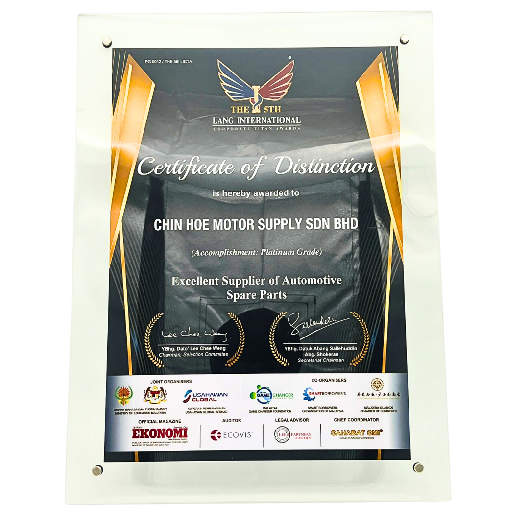 2023 LANG INTERNATIONAL CORPORATE TITAN AWARD CERTIFICATE OF DISTINCTION